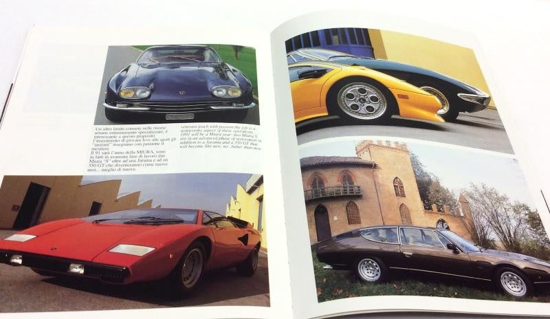 OEM 1990 Lamborghini Factory Yearbook Press Pack Sales Brochure