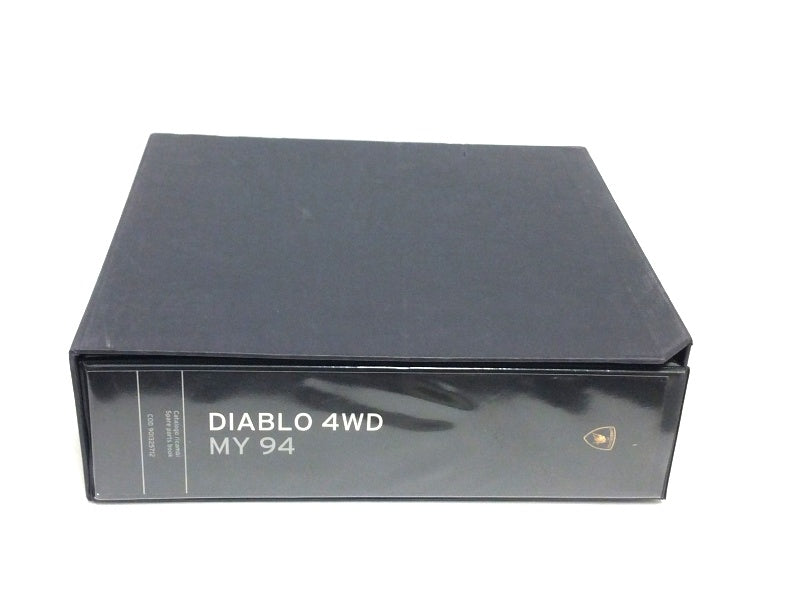 Lamborghini Diablo 4WD MY 1994 Spare Parts Catalog (Black Binder) - 901325712