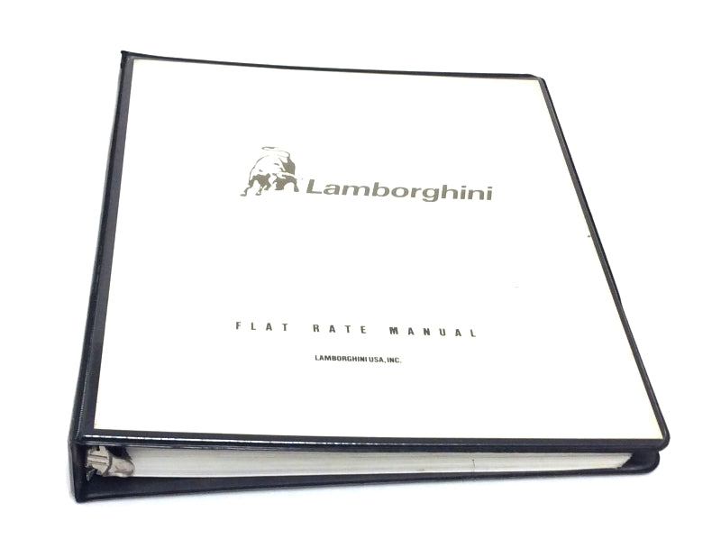 New OEM 1994-1999 Lamborghini Diablo VT Flat Rate Service Labour Times