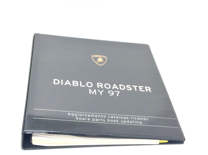 New OEM 1997 Lamborghini Diablo Roadster Parts & Illustrations Catalogue 901325729