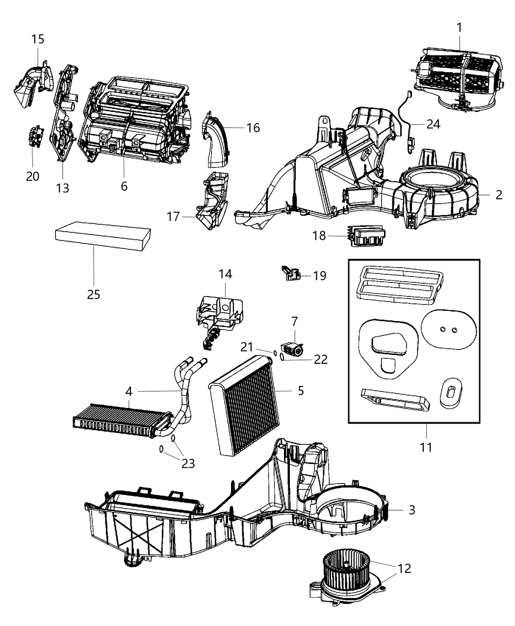 O Ring Heater Core Tubes