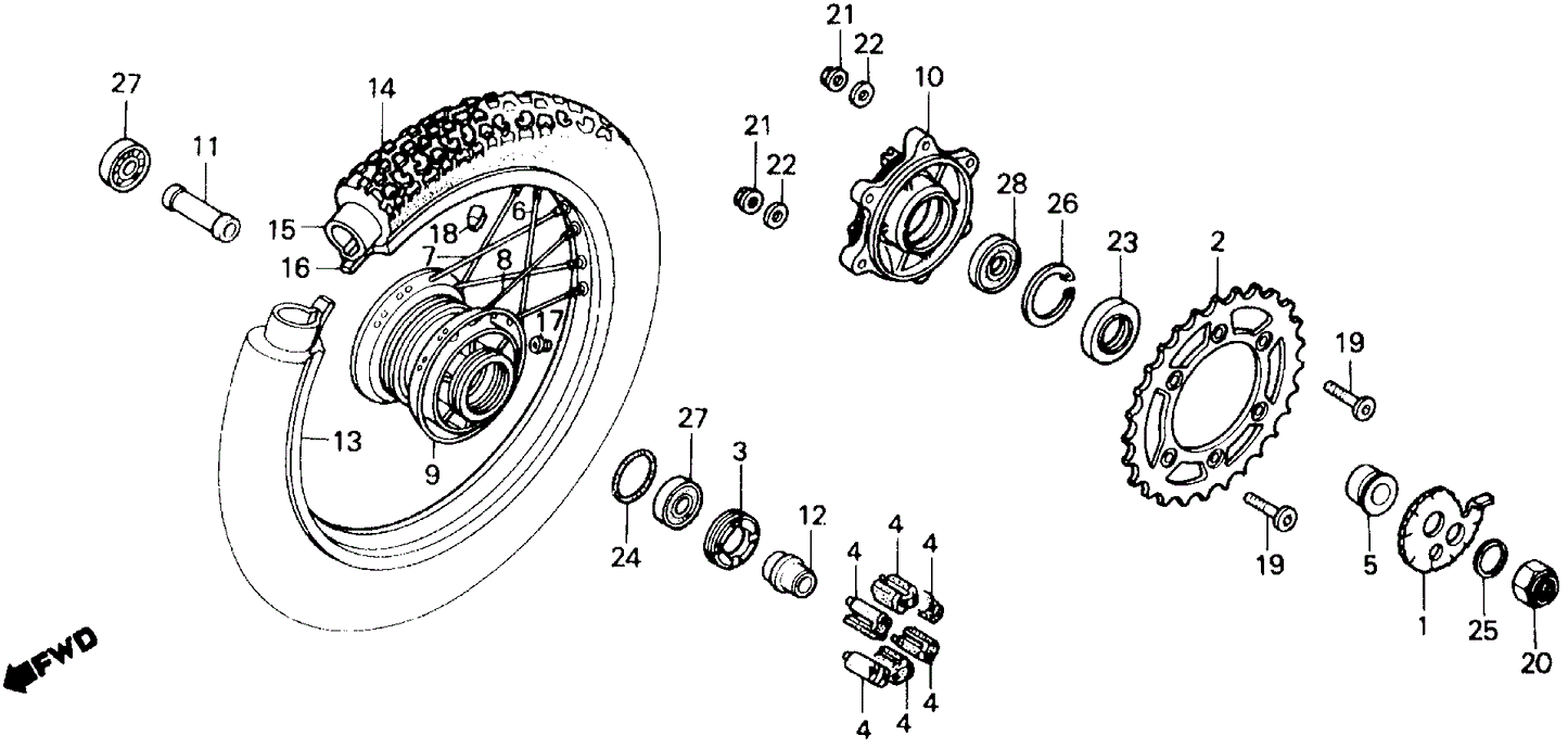 Spoke Set A (B9X160.5)