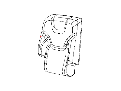 New 2015-2016 Fits Chrysler Grand Cherokee Rear Seat Back Cover Right - Part # 5XM82DX9AC
