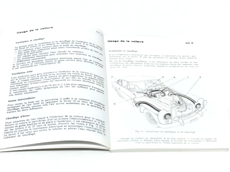 New Reprinted Ferrari 250 GT/E Owners Manual Handbook (French)