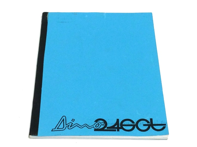 New Reprinted Ferrari Dino 246GT Owners Manual Handbook
