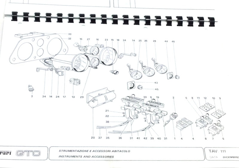 New Reprinted 1985 Ferrari 288 GTO Parts Illustration Manual Complete
