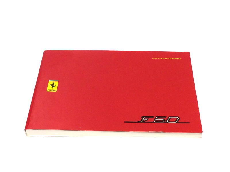New OEM Ferrari F50 Europe Owner’s Handbook / Operating Manual – 2nd Edition, Cat. #1011/95 (November 1995)