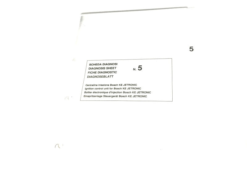 New OEM Ferrari Bosch M 2.5 Sonda Lambda Diagnosis Workshop Manual Insert #11