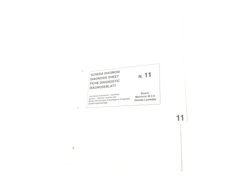 New OEM Ferrari F355 Motronic M2.7 Ignition Injection Control Unit Diagnosis Workshop Manual Inserts #19