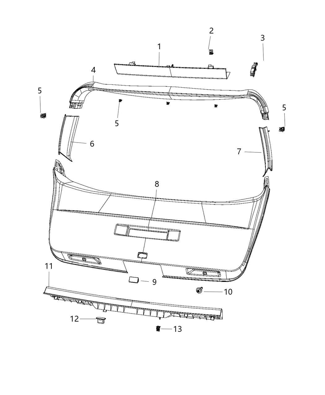 Panel Rear Header