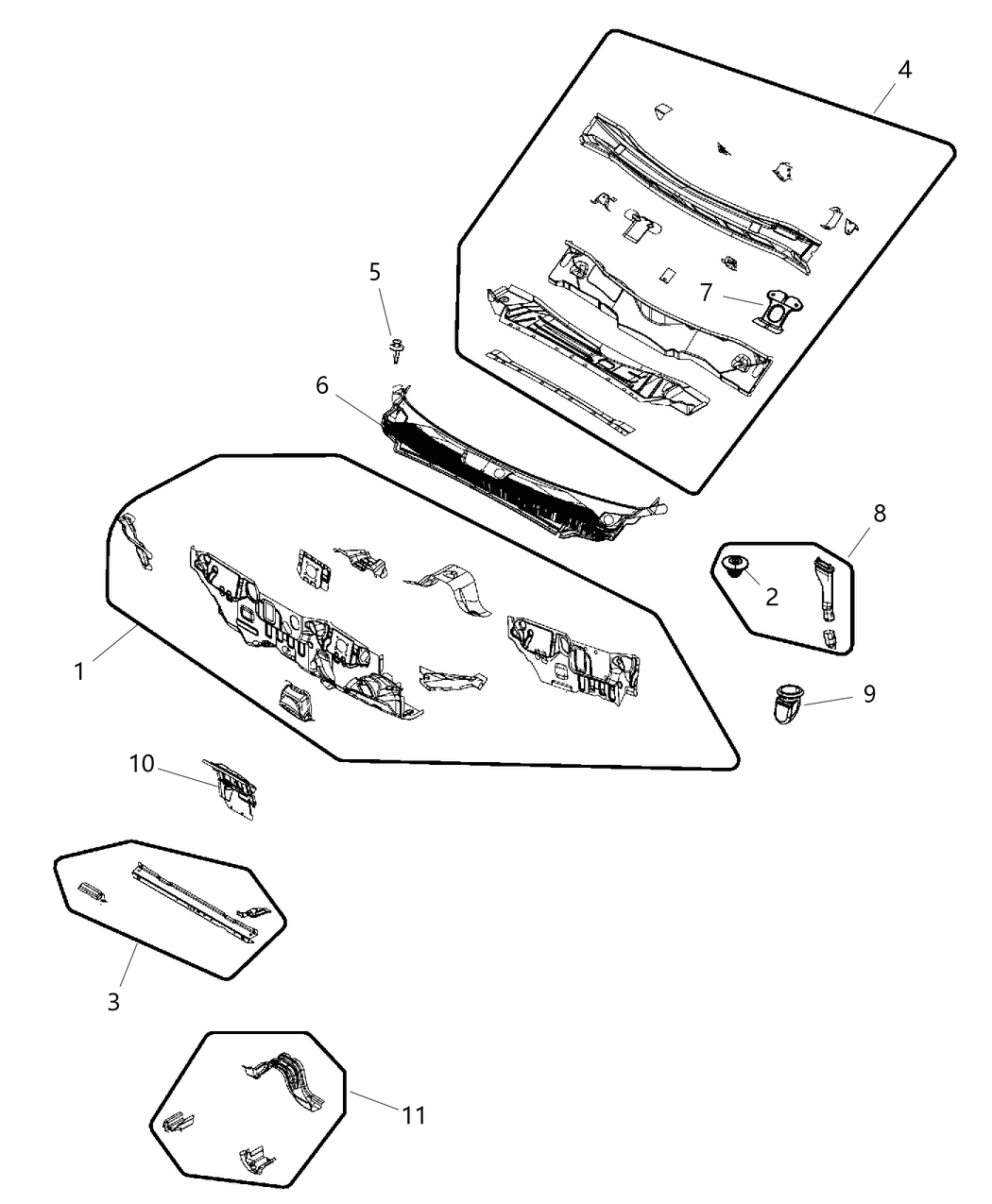 Tube Assy Cowl Plenum Drain