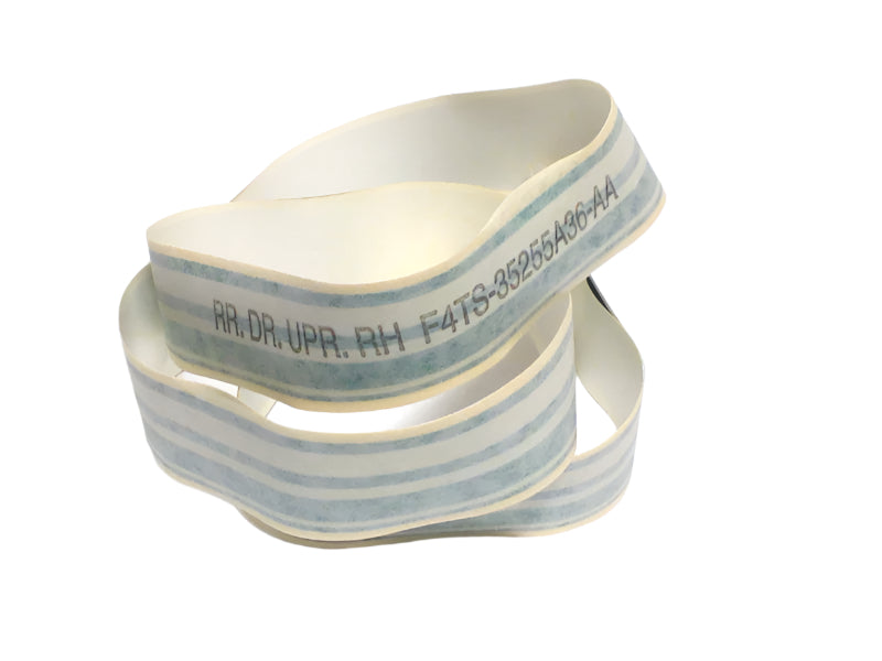 New OEM 1994-1995 Ford Truck Rear Passenger Right Upper Door Calypso & Oxford White Decal Stripe, Part # F4TZ-35255A36-AJ