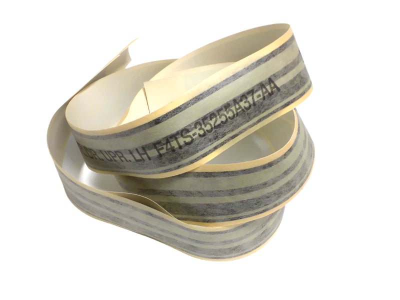 New OEM 1994-1995 Ford Truck Rear Drivers Left Upper Door Royal Blue & Silver Decal Stripe, Part # F4TZ-35255A37-AA