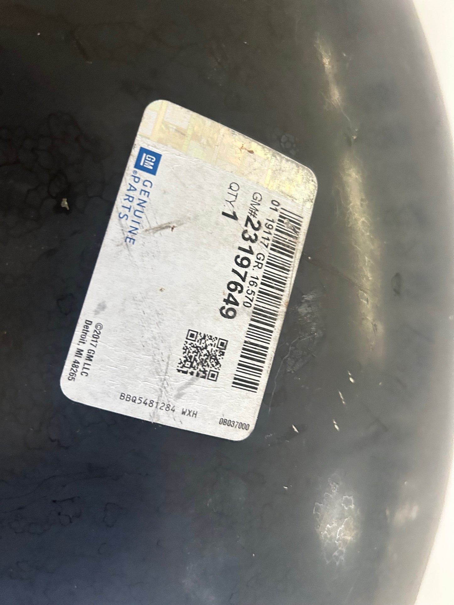 New OEM 2000-2020 Escalade, Yukon Inner Left - Right Rear Wheelhouse Panel, Part # 23197649