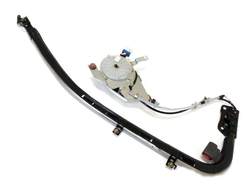New OEM 1993-1994 Mitsubishi Mirage Driver Left Passive Restraint Belt Track Assembly, Part # MR219894