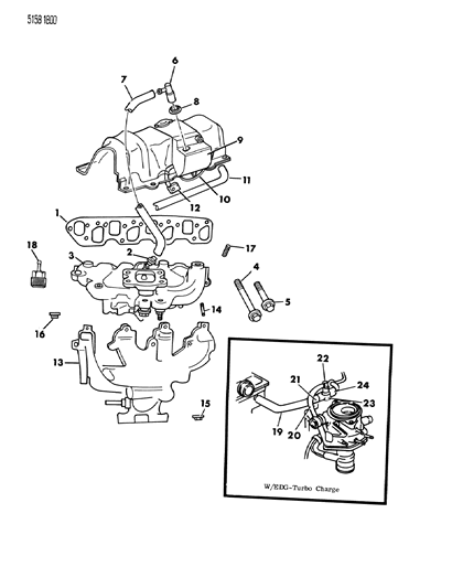 Hose, Crankcase Vent Module To Air Cleaner (Formed Hose) (Up To 8/20/84)