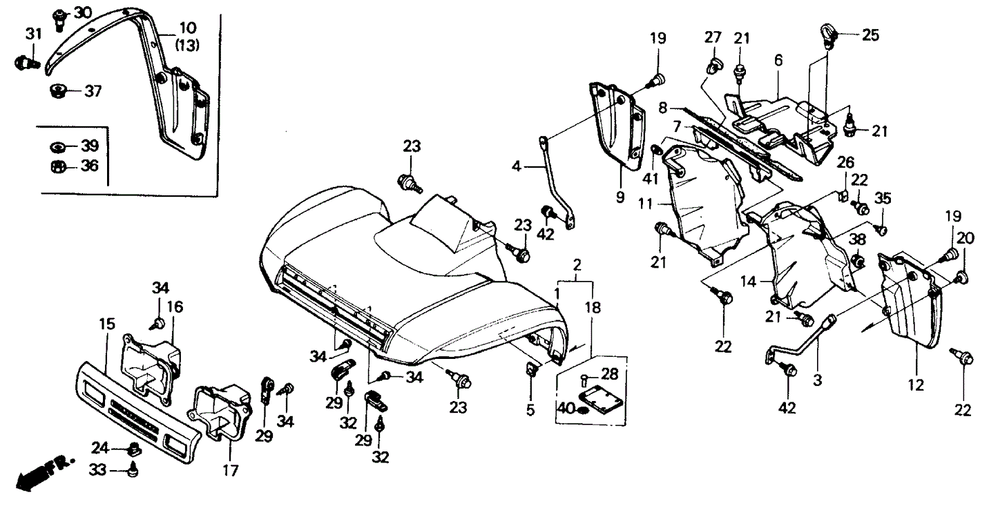 Cover, L. Headlight