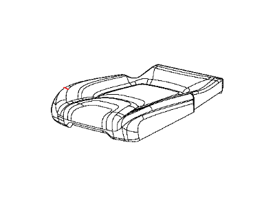 New 2014-2017 Fits Chrysler Grand Cherokee Rear Seat Cushion Cover Right - Part # 5RA62LU5AE