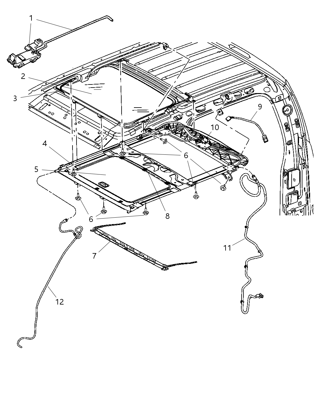 Hose Sunroof Drain