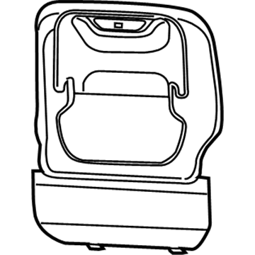 New 2018-2020 Fits Chrysler Pacifica, Voyager Panel-Front Seat Back - Part # 5RT131D2AF