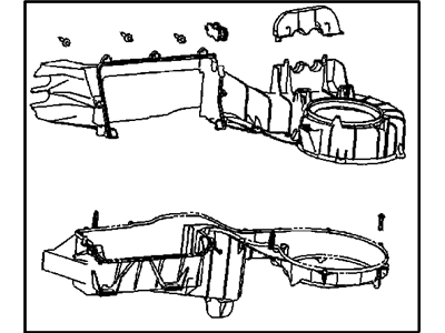 Housing Evaporater And Blower Contains: Upper Housing, Lower Housing, Studs, And Housing Screws