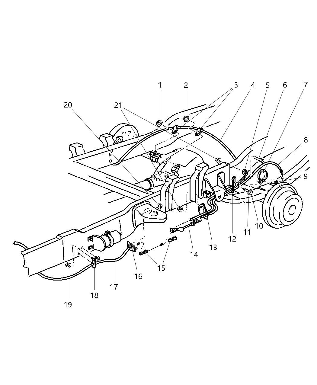 Cable Assembly, Rear Rt.