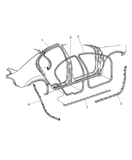 Weatherstrip Drip Rail Secondary