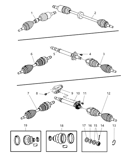 Boot Kit Half Shaft Inner