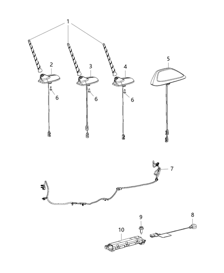 New 2014-2015 Fits Chrysler Grand Cherokee Body-Base Cable And Bracket - Part # 5LQ48LDSAA