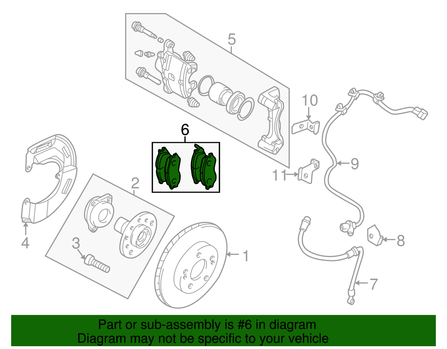 Disc Brake Pad Set Front