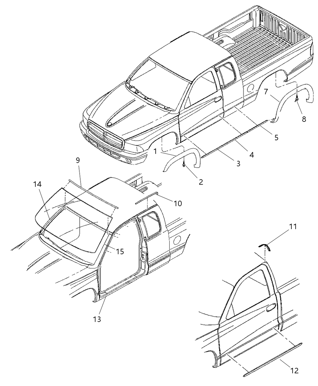 Molding Windshield Reveal