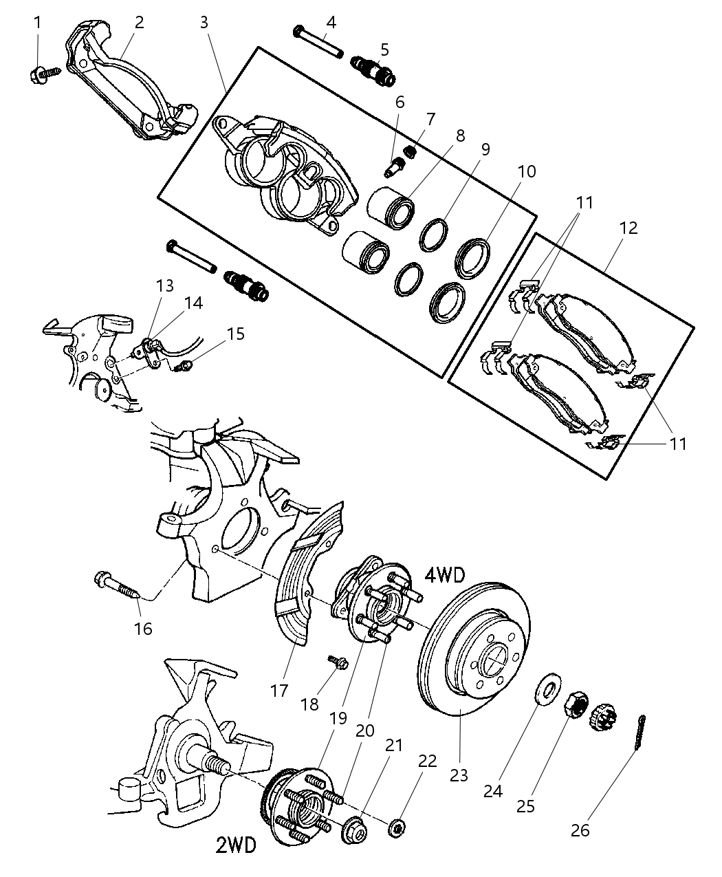 Hub And Bearing Brake
