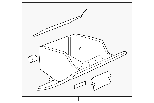 Ebony Instrument Panel Compartment