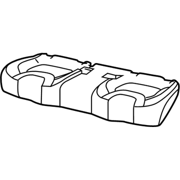 New 2019-2020 Fits Chrysler Grand Cherokee Rear Seat Cushion Cover - Part # 6ST39CV5AA