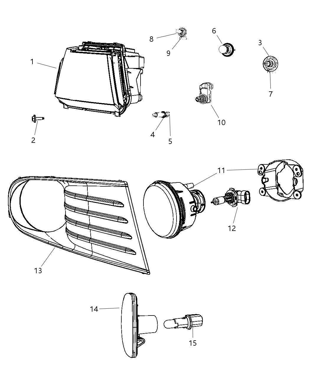 Bezel Fog Lamp