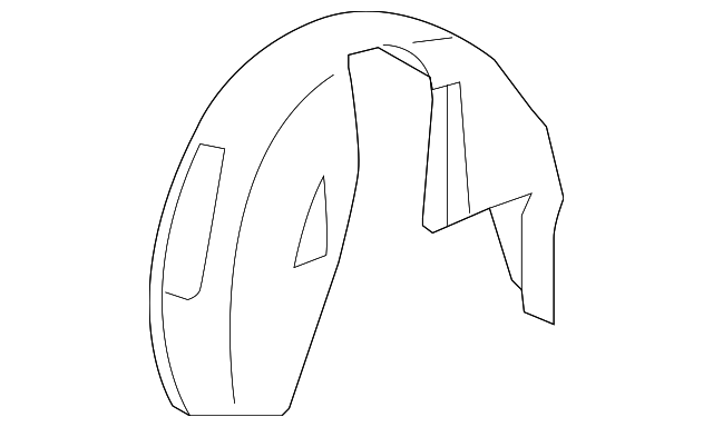 Driver Side Rear Wheelhouse Liner