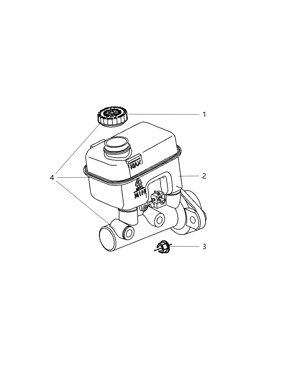 Cap Master Cylinder Reservoir