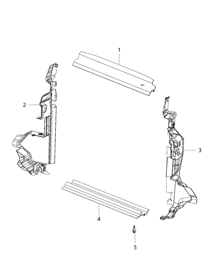 New 2018-2019 Fits Chrysler Pacifica Shield-Radiator - Part # 68229145AD