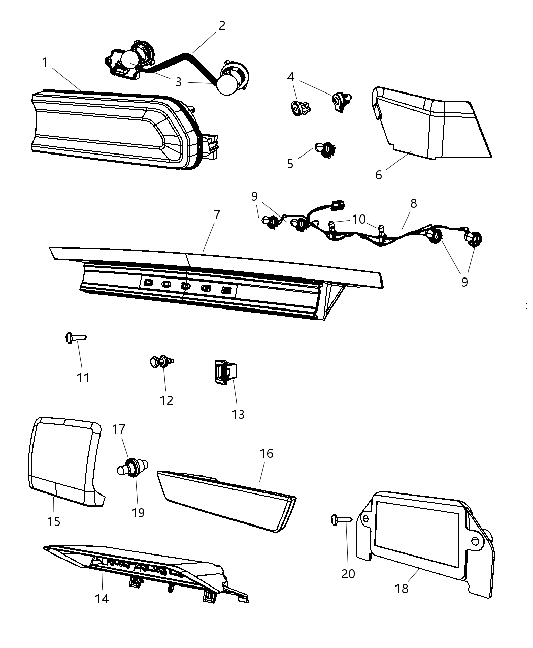 Cover High Mounted Stop Lamp