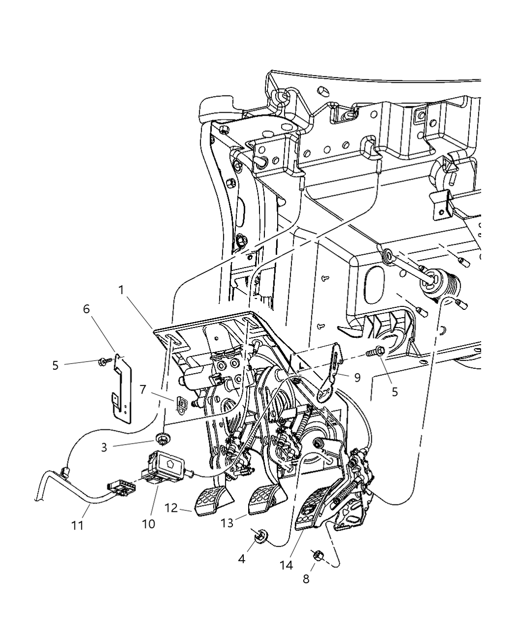 Pedal Assembly Adjustable