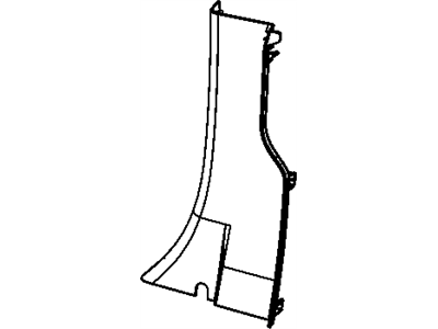 New 2009-2013 Fits Chrysler 1500 Panel-C Pillar - Part # 1EB80DK2AA
