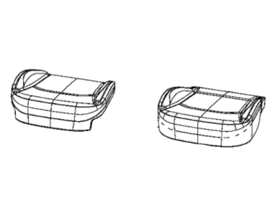 New 2021 Fits Chrysler Caliber, Compass, Patriot Cover-Front Seat Cushion - Part # 7FC77LA3AA
