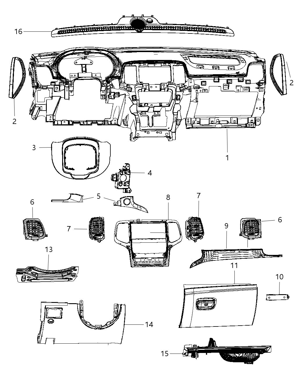 Bracket Instrument Panel Winfob