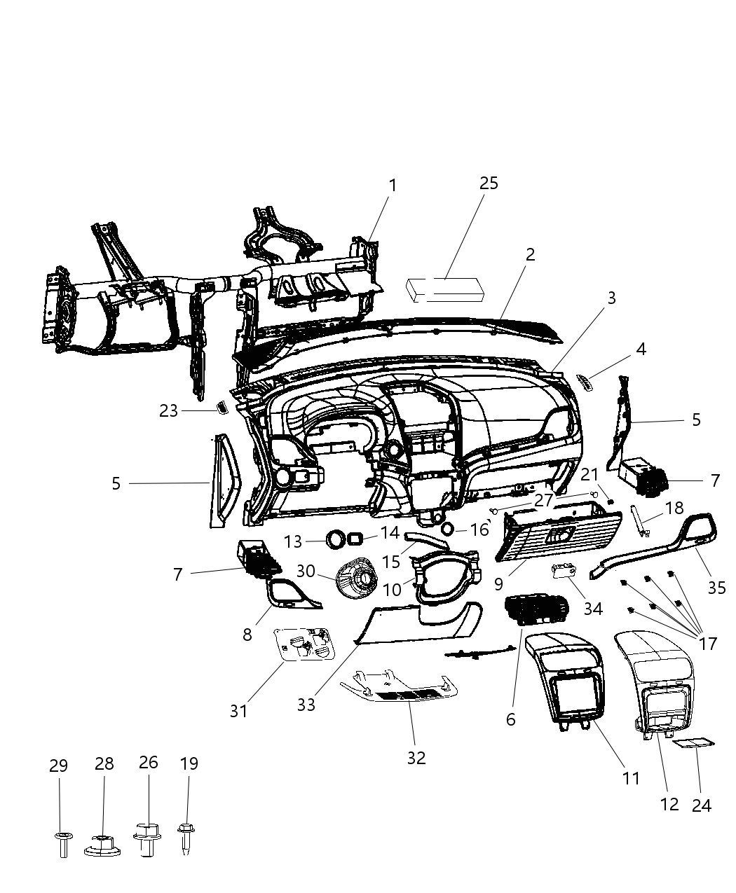 Gap Hider Steering Column Shroud