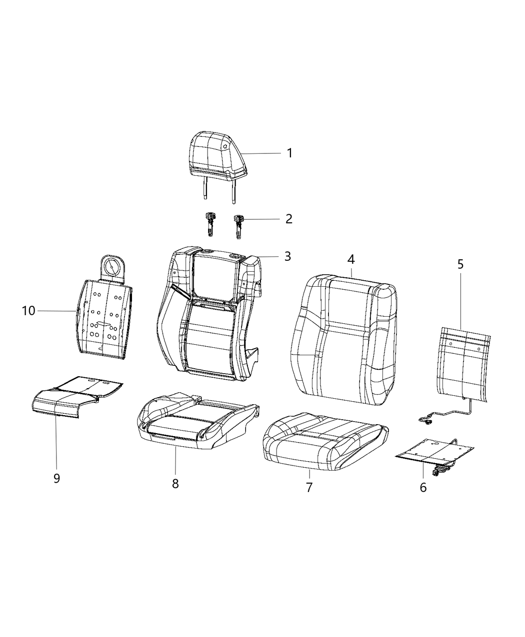 Cover Front Seat Cushion