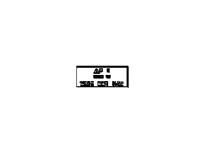 Label, Fuel Tank Filler