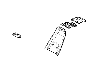 New 2006-2007 Fits Chrysler Grand Caravan, Town & Country Door-Center Console Storage - Part # ZQ721D1AB