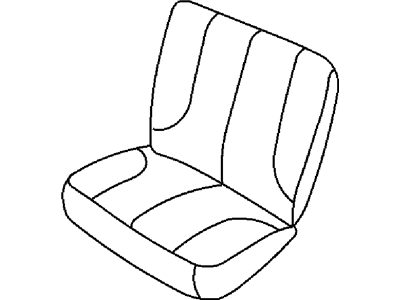 New 2011-2012 Fits Chrysler 1500 Rear Seat Back Cover Left - Part # 1VD59GTVAA