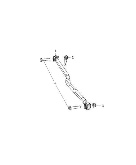 New 2008-2010 Fits Chrysler Wrangler Bar-Front - Part # 52059982AE