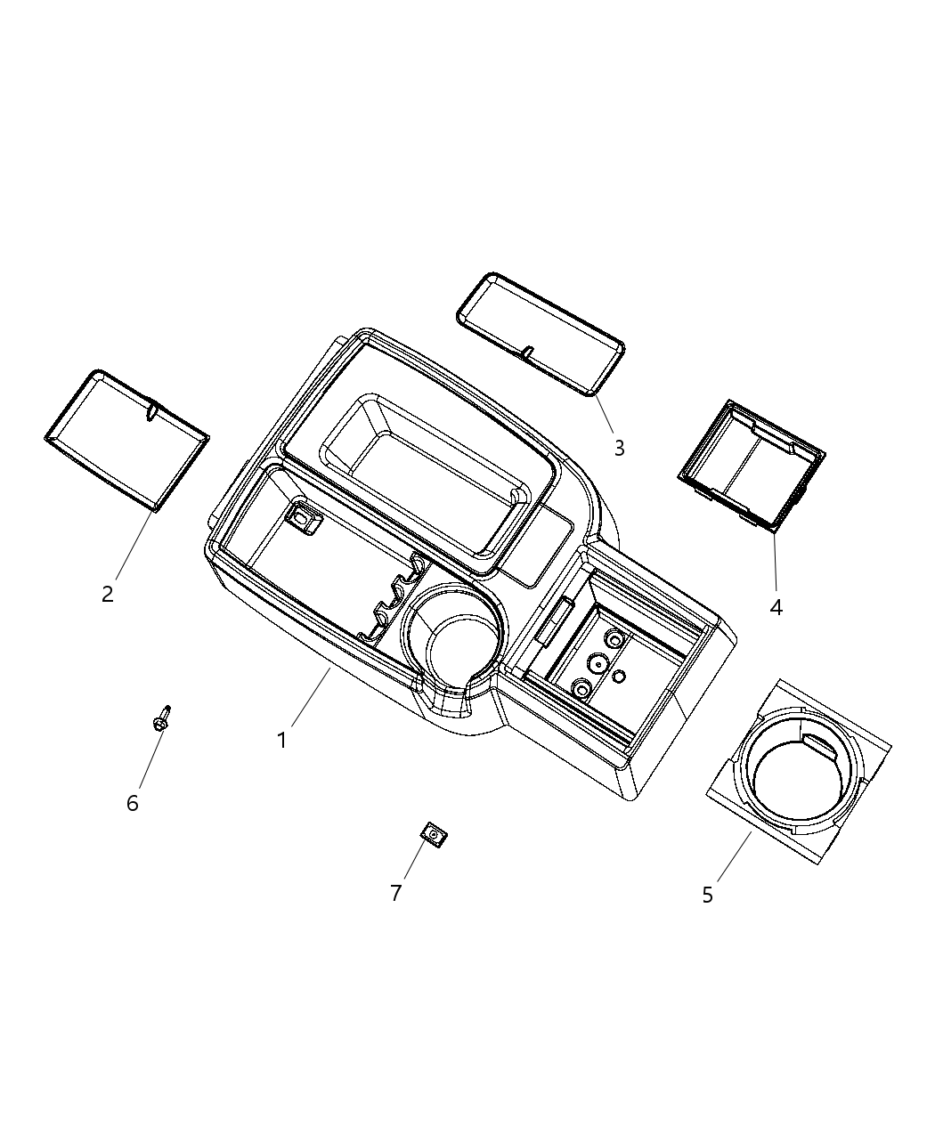 Console Floor Front